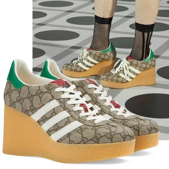 Gucci | Shoes | Gucci Sneakers Adidas X Gazelle Gg Logo